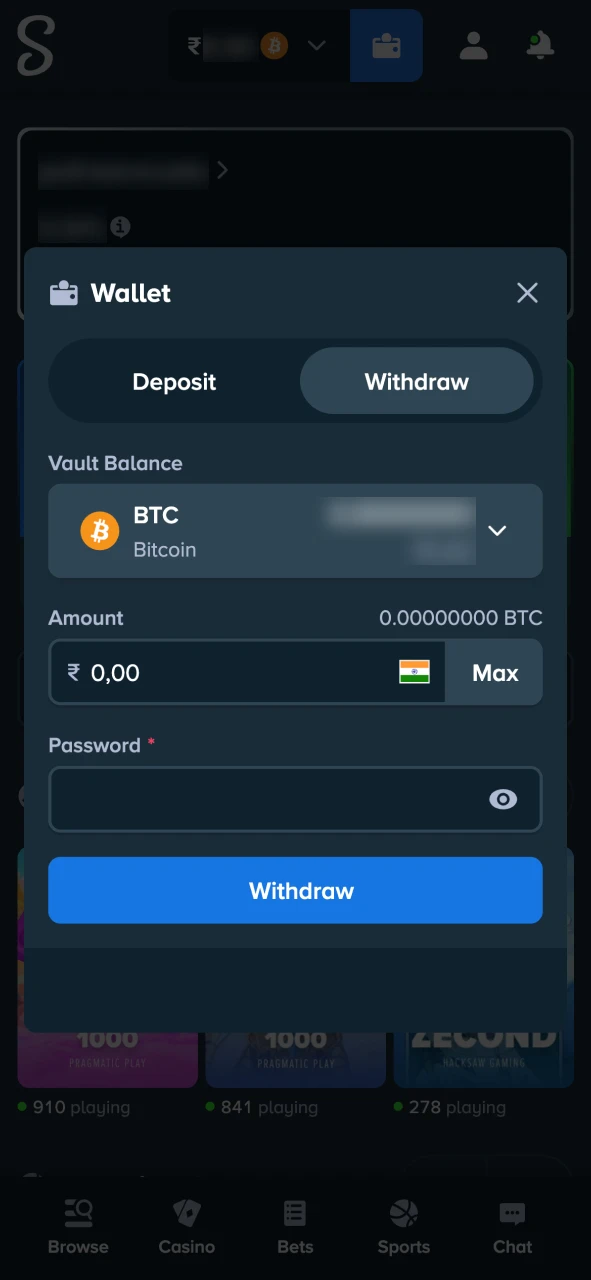 Get a full Stake account access after the verification.