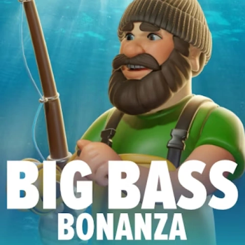 Cast your line and reel in big rewards with the fisherman in the Big Bass Bonanza slot at Stake.